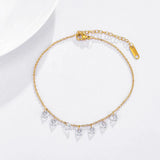 Vintage Crystal Anklet Women Link Bohemian Silver Boot Chain Foot Jewelry