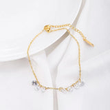 Vintage Crystal Anklet Women Link Bohemian Silver Boot Chain Foot Jewelry