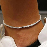 Stainless Steel Anklet Bracelet Beach Boho Sandals Summer Jewelry