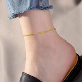 Stainless Steel Anklet Bracelet Beach Boho Sandals Summer Jewelry