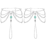 Boho Sexy Beach Silver Chains Toe Anklets for Women Accessories