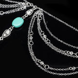 Boho Sexy Beach Silver Chains Toe Anklets for Women Accessories