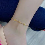 316L Stainless Steel Charm Chain Anklet for Women