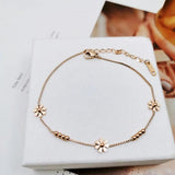 316L Stainless Steel Charm Chain Anklet for Women
