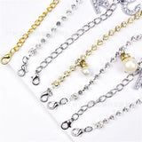 Rhinestone Pearls Pendant Shoe Chain Decoration Accessories for Women