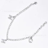 Rhinestone Pearls Pendant Shoe Chain Decoration Accessories for Women