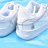 Rhinestone Pearls Pendant Shoe Chain Decoration Accessories for Women