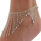 Summer Fringe High-heeled Sandals Footchain Beach