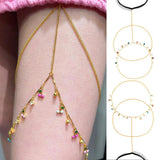 Sexy Fruit Tassel Leg Chain Beach Body Jewelry Gift Boho