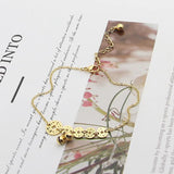Chinese Coins Bell Anklet Titanium Steel Jewelry Women Barefoot Ankle Chain