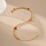 Crystal Double Layer Anklets for Women INS Jewelry