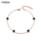 Bohemia Rose Plated Stainless Steel Anklet ZA19012