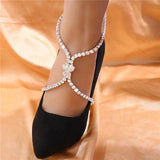 Crystal High Heel Anklet Leg Chain Foot Bracket Jewelry