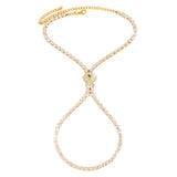 Crystal High Heel Anklet Leg Chain Foot Bracket Jewelry