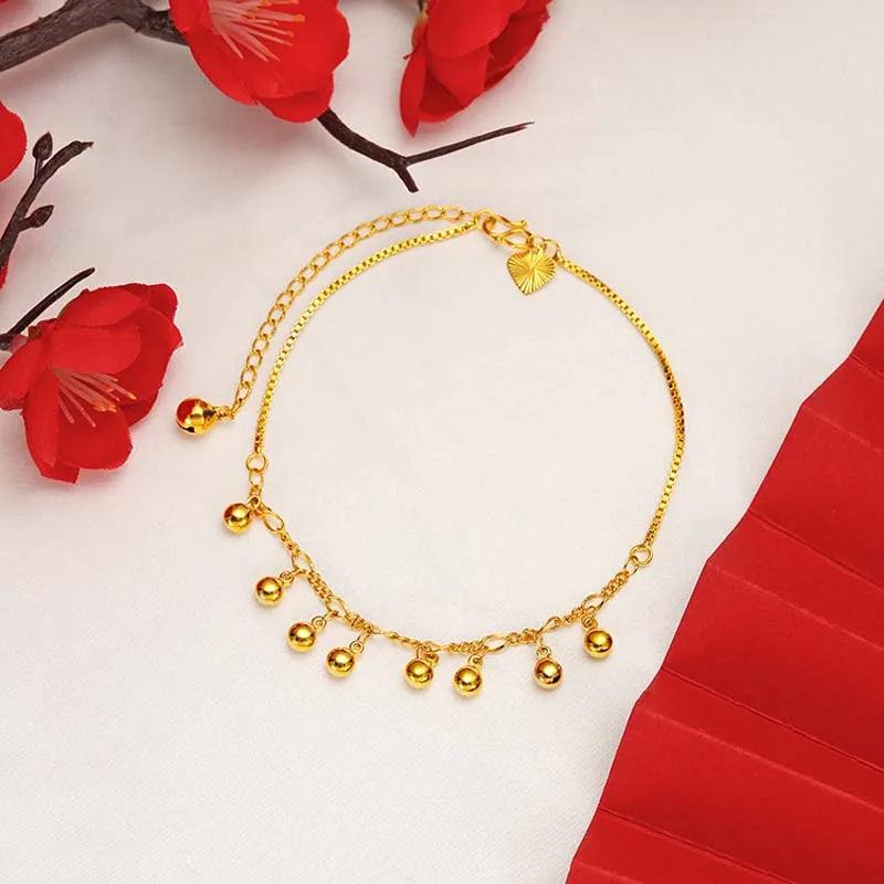 Pure Bells Chain Anklets For Women Beach Foot Jewelry Leg Chain Ankle Bracelets