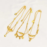 Pure Bells Chain Anklets For Women Beach Foot Jewelry Leg Chain Ankle Bracelets