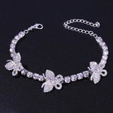 Sexy Small Butterfly Lady Anklet Rhinestone Chain Crystal Foot Jewelry