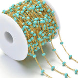 1m Colorful Beaded Anklet Bracelet Chain DIY Jewelry Making Accessories