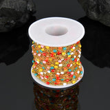 1m Colorful Beaded Anklet Bracelet Chain DIY Jewelry Making Accessories