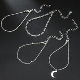 4pcs/Set Beads Charm Chain Ankle Bracelet Bohemian Anklet Foot Leg Jewelry