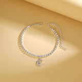 Beach Star Moon Foot Chain Women's Rhinestone Party Jewelry
