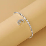 Beach Star Moon Foot Chain Women's Rhinestone Party Jewelry