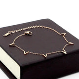 V Letter Rose Anklet Titanium Steel Foot Chain Woman Jewelry