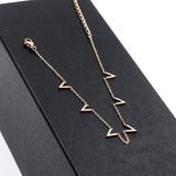 V Letter Rose Anklet Titanium Steel Foot Chain Woman Jewelry