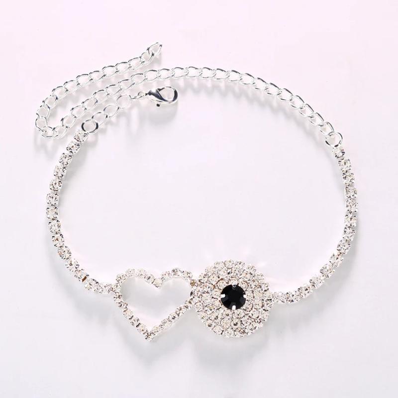 Stonefans Evil Eye Anklet Crystal Chain for Women