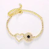 Stonefans Evil Eye Anklet Crystal Chain for Women