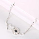 Stonefans Evil Eye Anklet Crystal Chain for Women