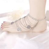 Bohemian Summer Anklets For Women Multilayered Tassel Ankle Bracelet