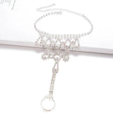 Rhinestone Beach Barefoot Sandal Anklet