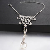 Rhinestone Beach Barefoot Sandal Anklet