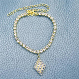 Geometric Crystal Anklets for High Heels - Sexy and Delicate Jewelry