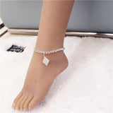 Geometric Crystal Anklets for High Heels - Sexy and Delicate Jewelry