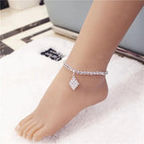 Geometric Crystal Anklets for High Heels - Sexy and Delicate Jewelry