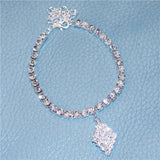 Geometric Crystal Anklets for High Heels - Sexy and Delicate Jewelry
