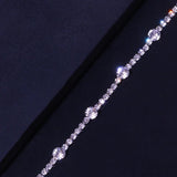Crystal Ankle Bracelet Round Pendant Sandal Anklet
