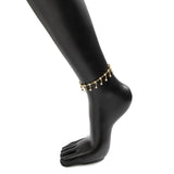 Boho Rhinestone Tassel Chain Anklet for Women