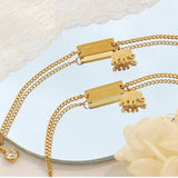 Small Elephant Zircon Anklet for Women Charm Anklet Animal Jewelry