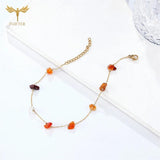 Summer Beach Jewelry Anklet Natural Stone Beads Foot Bracelet