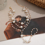 Bridal Pearls Anklets Beach Wedding Barefoot Sandal Leg Foot Bracelets Set