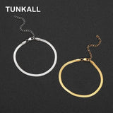Women's Stainless Steel Blade Chain Anklet with Extender Chain