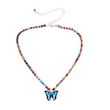 Dainty Rhinestone Butterfly Anklet, Versatile Chain for Women Girls