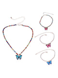 Dainty Rhinestone Butterfly Anklet, Versatile Chain for Women Girls