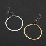 Stainless Steel Anklet with Extender Chain - Women's Jewelry