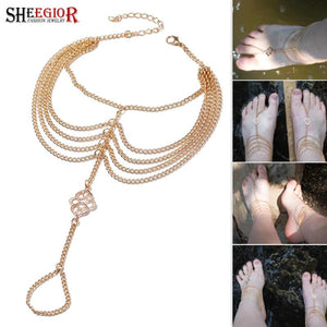 Boho Chains Clouds Knot Anklets for Women