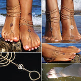 Boho Chains Clouds Knot Anklets for Women
