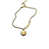 Stainless Steel Face Chain for Women - Tassel Pendant - Fine Jewelry